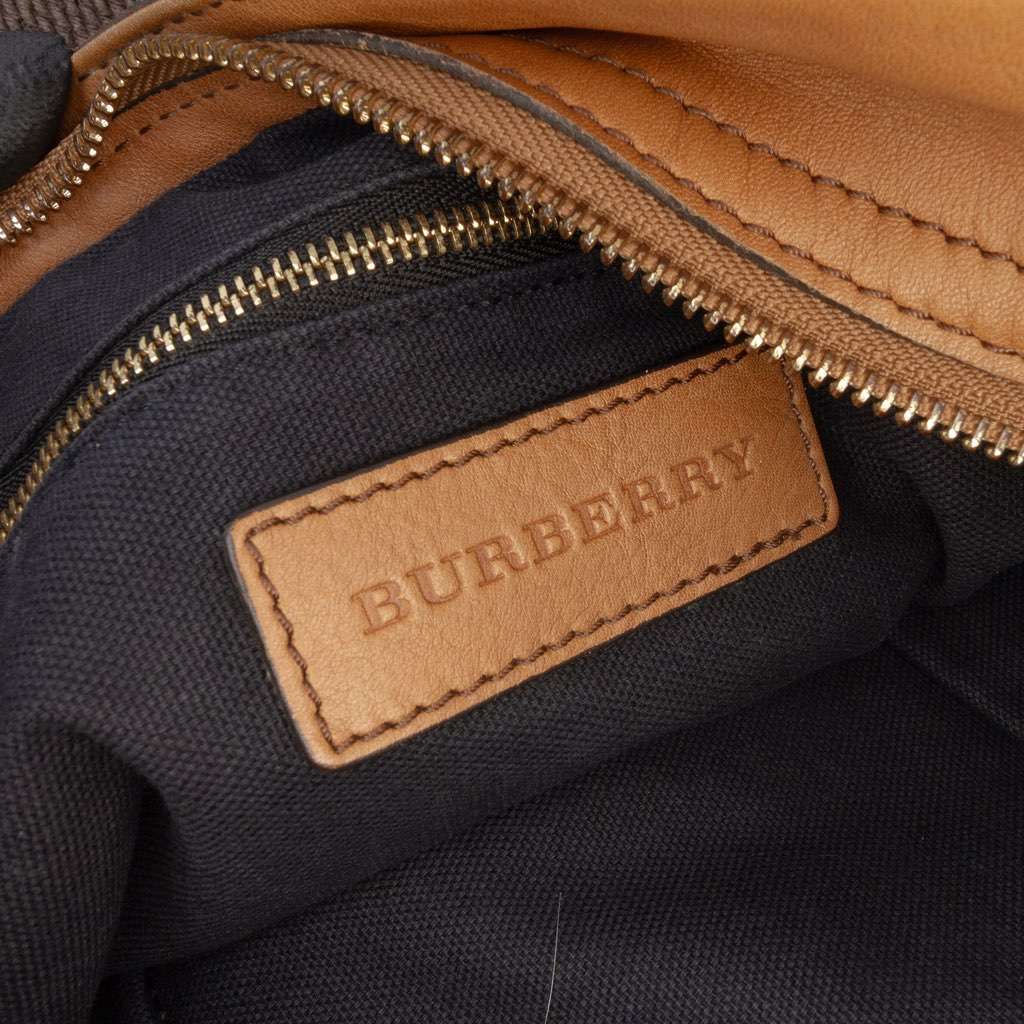 Burberry House Check Canvas Ashwood Hobo - 5