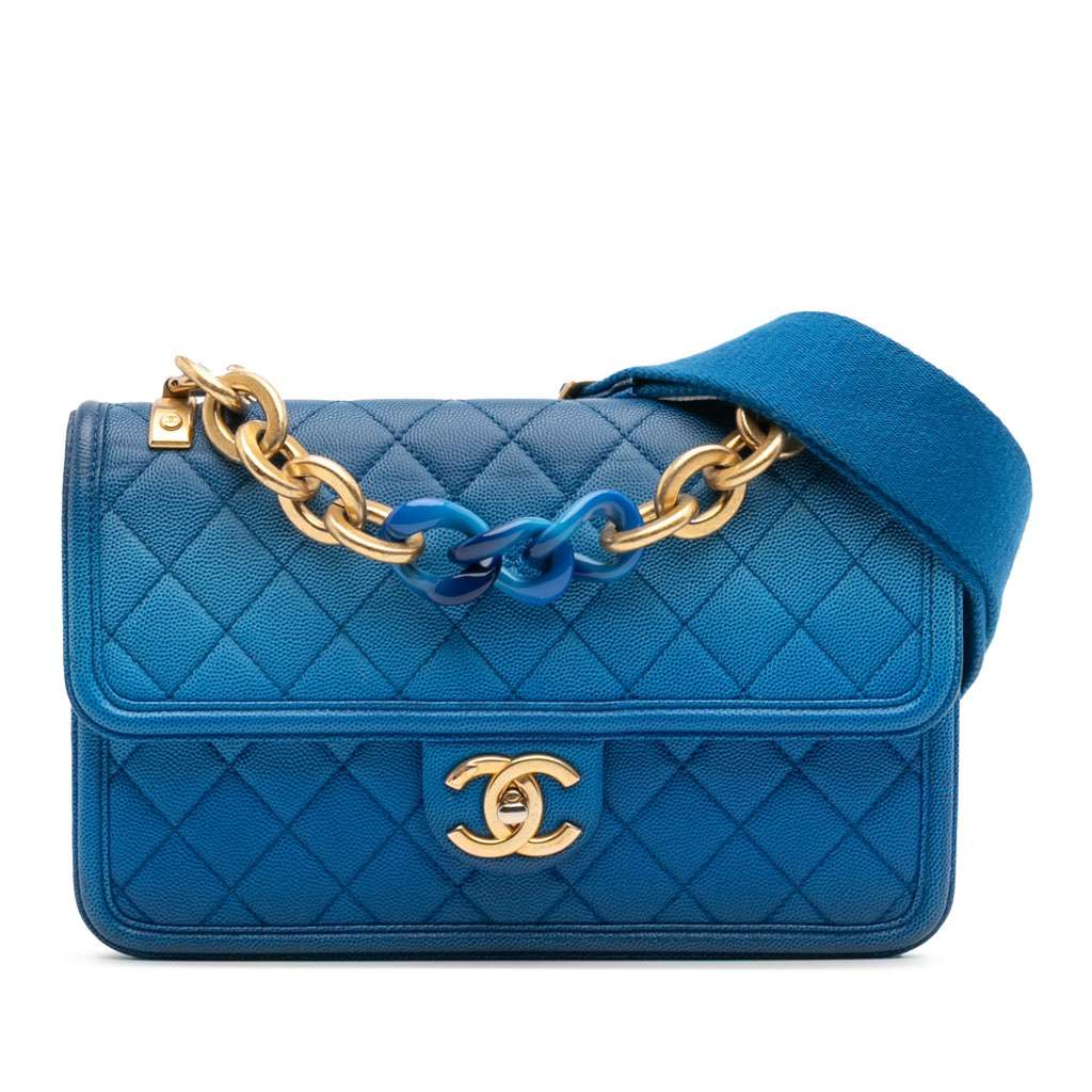 Chanel Medium Quilted Caviar Sunset On The Sea Flap