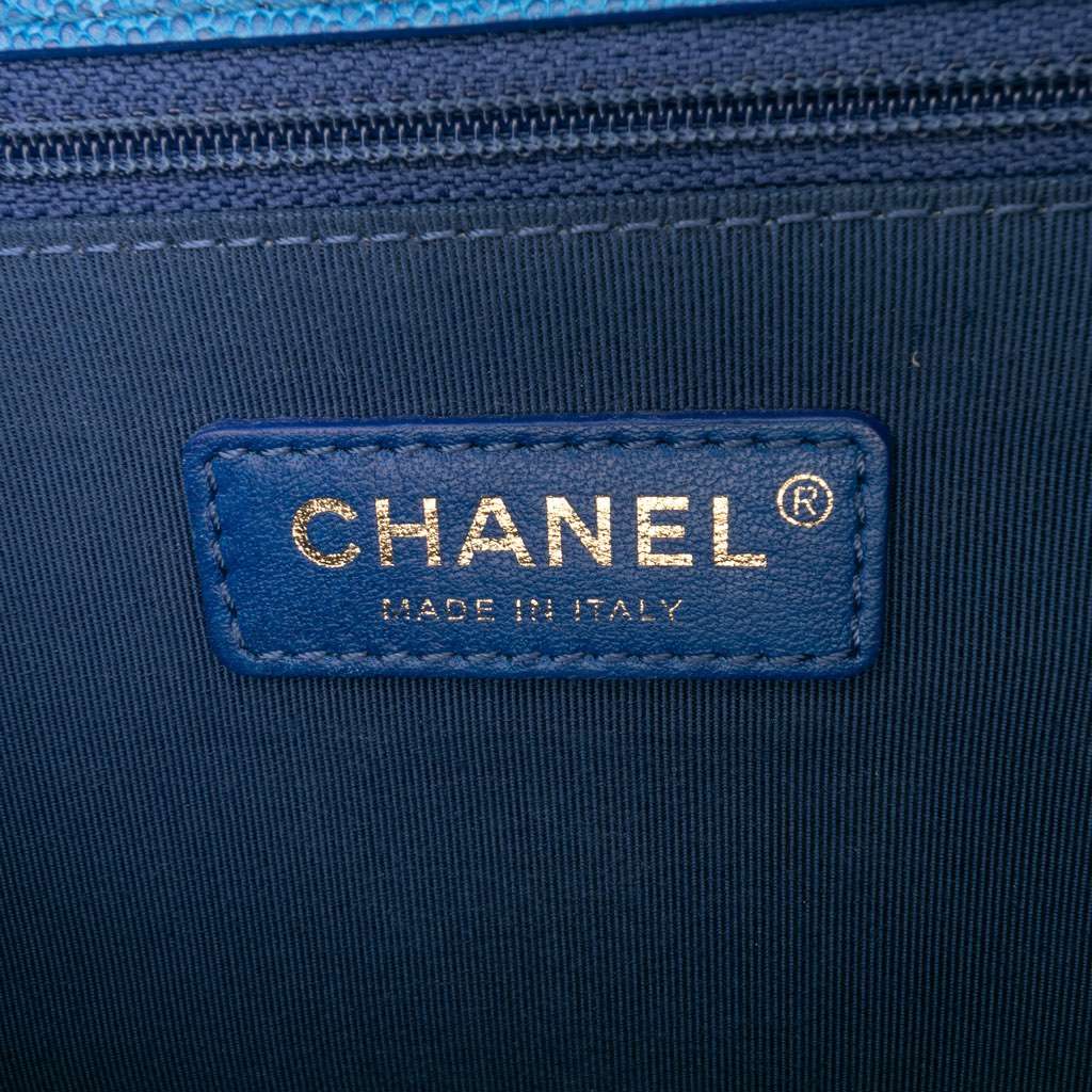 Chanel Medium Quilted Caviar Sunset On The Sea Flap - Side view