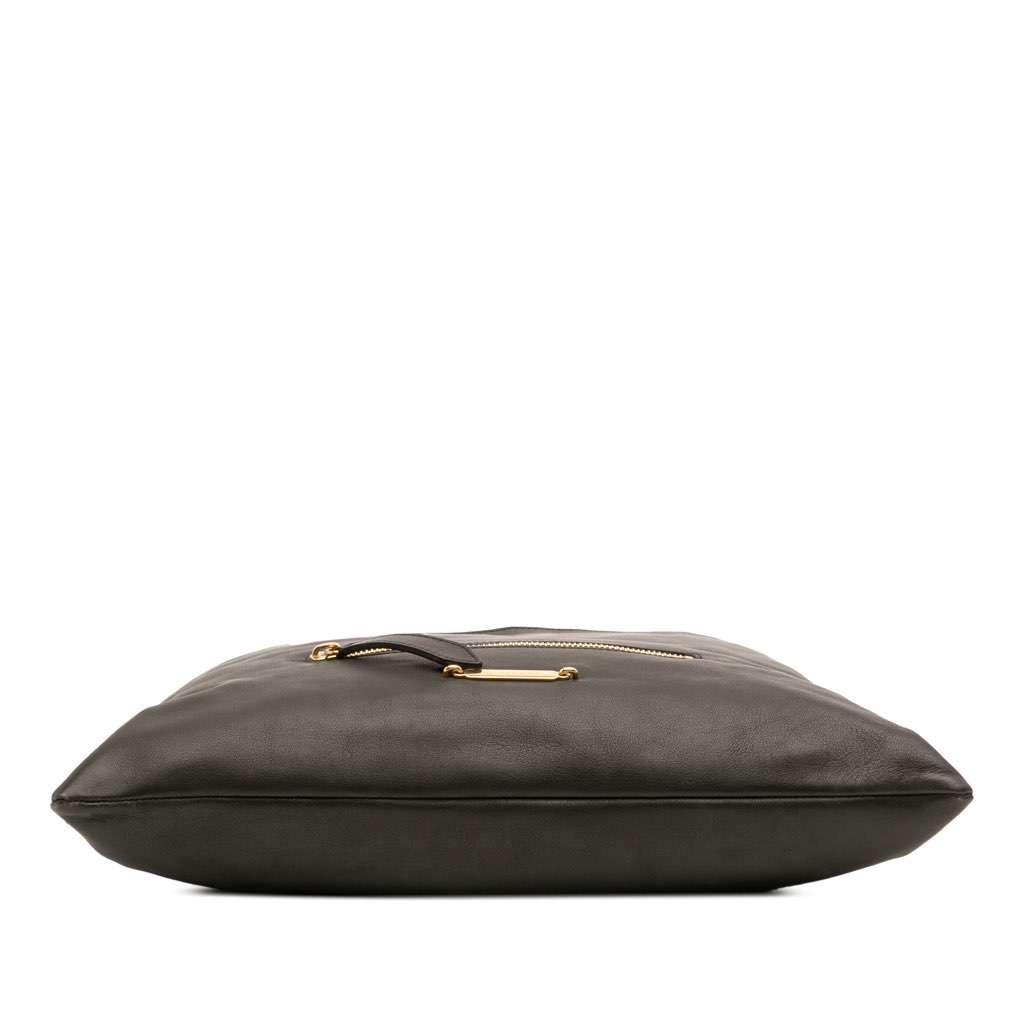 Burberry House Check Trimmed Leather Big Crush Convertible Tote - 3