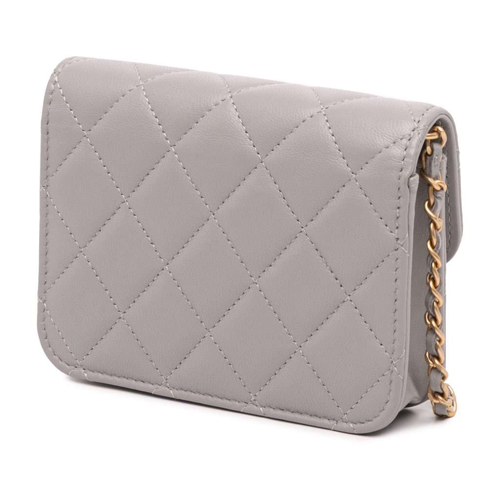 Chanel Mini Lambskin Pearl Crush Clutch On Chain - 2