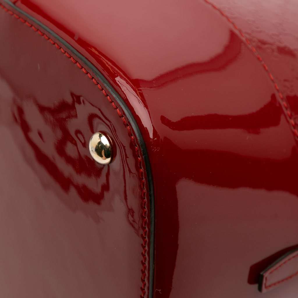 Gucci Large Microguccissima Patent Nice Dome Top Handle Bag - Detail 2