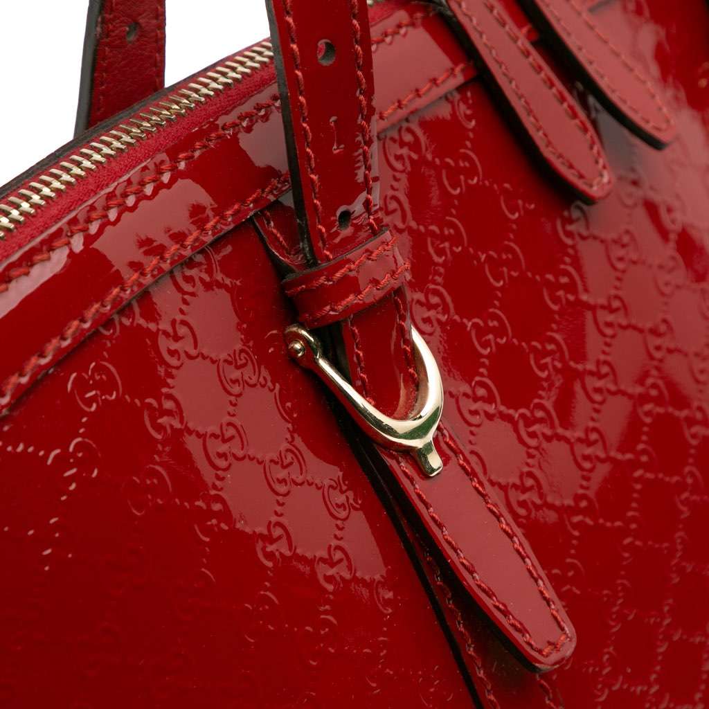 Gucci Large Microguccissima Patent Nice Dome Top Handle Bag - Image 11