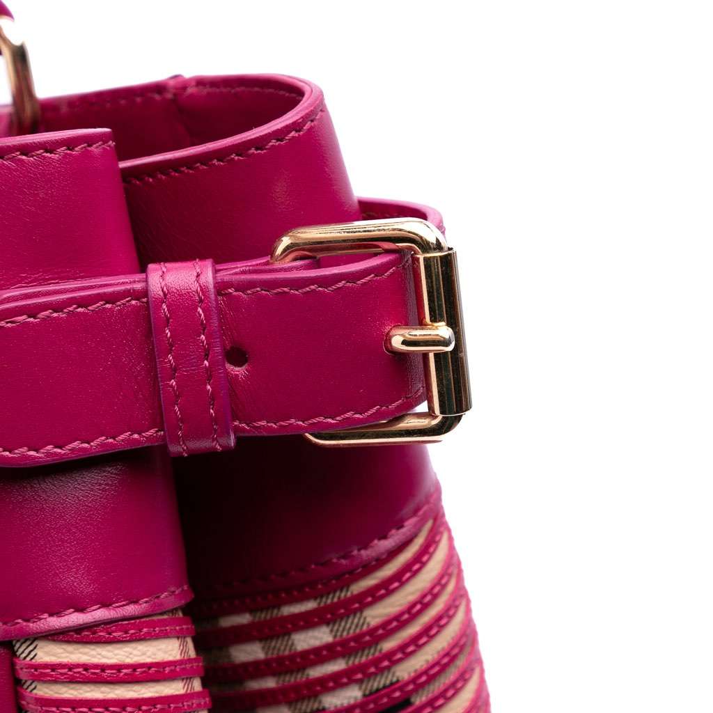 Burberry Haymarket Check Coated Canvas Ravensdon Tote - Image 11