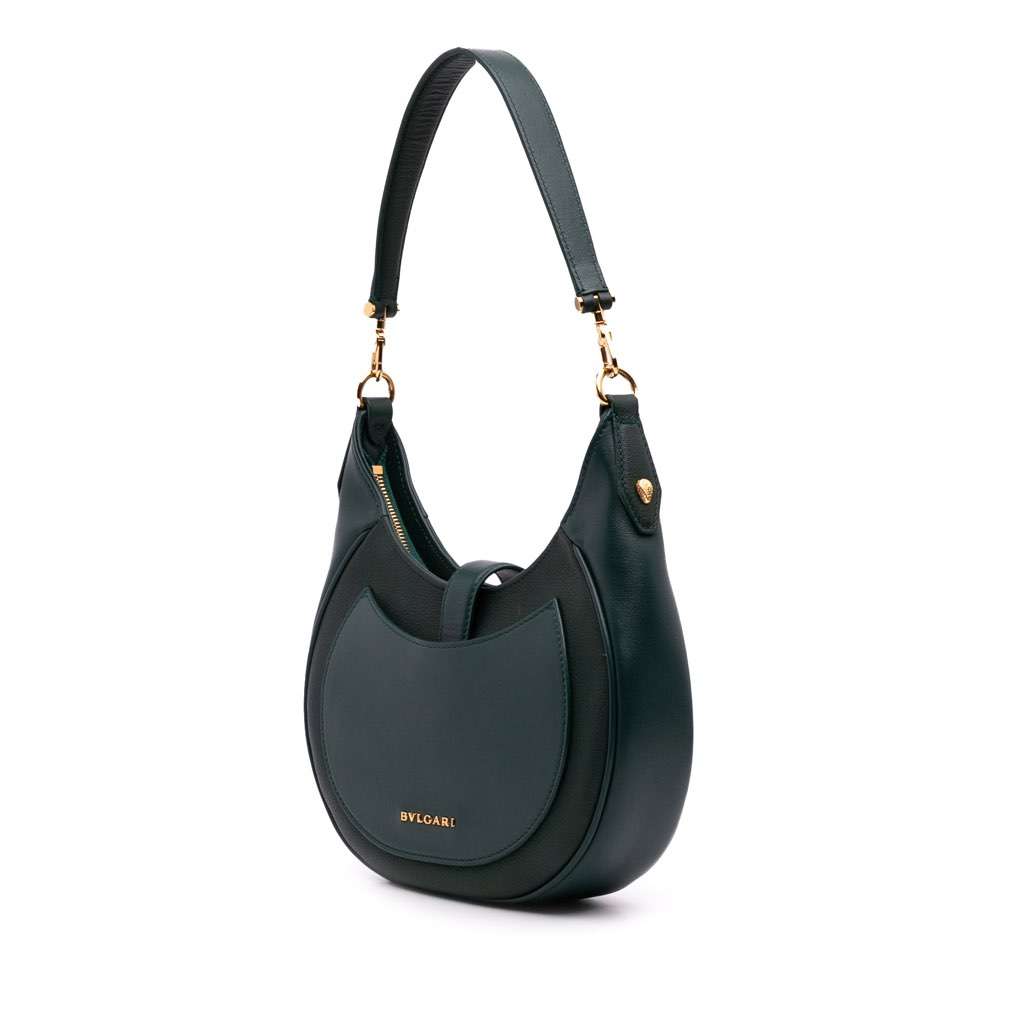 Bvlgari Small Leather Serpenti Ellipse Satchel - Back view