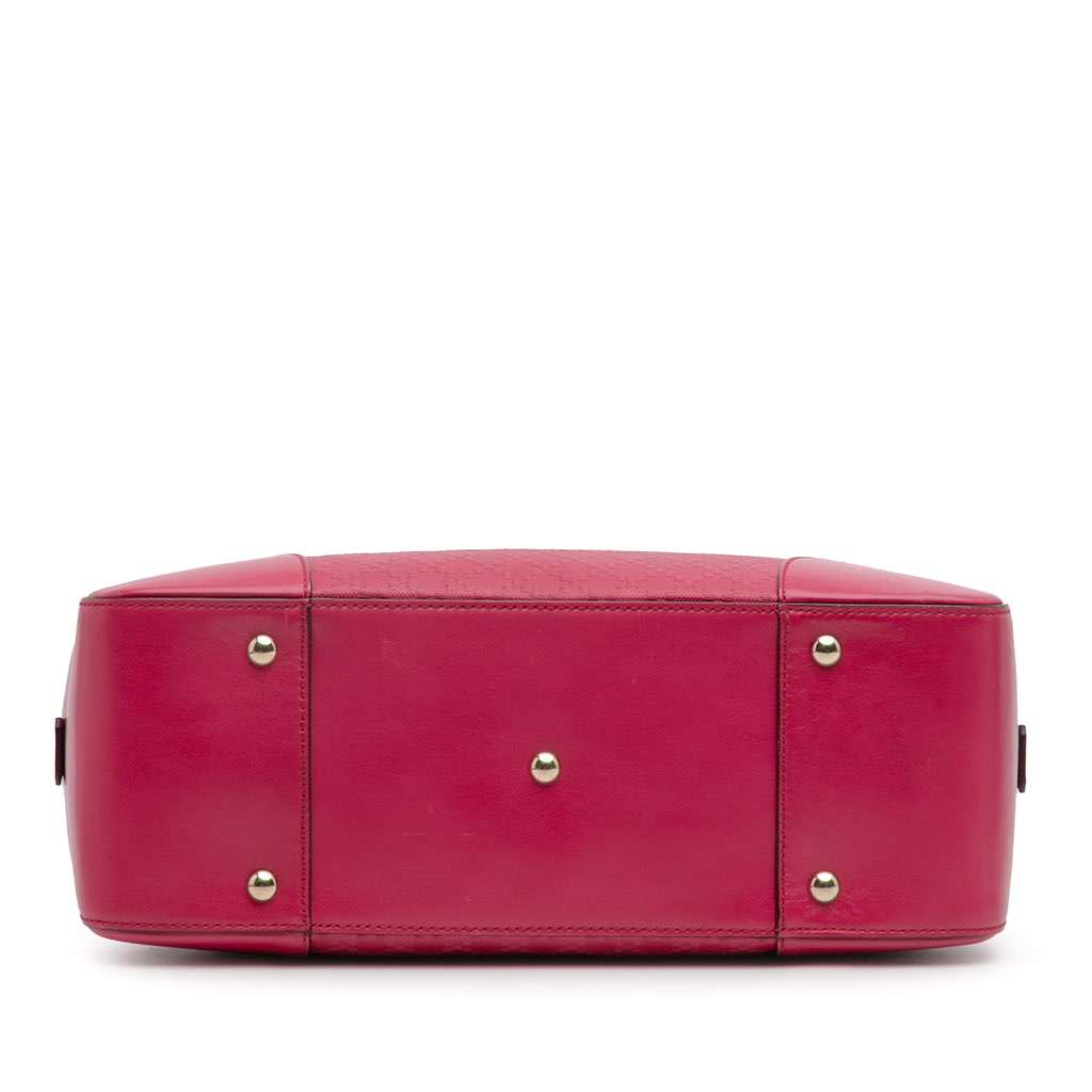 Gucci Diamante Bright Leather Satchel - Image 6