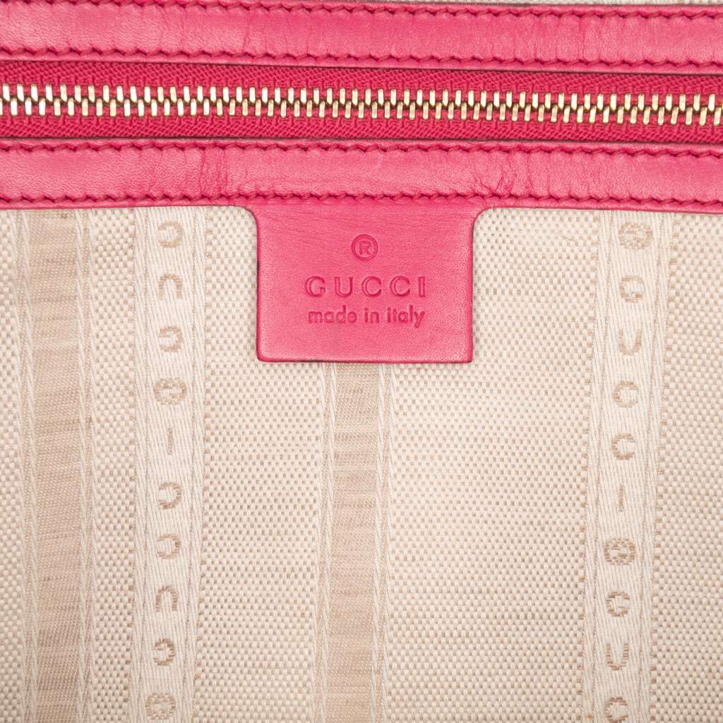 Gucci Diamante Bright Leather Satchel - Side view