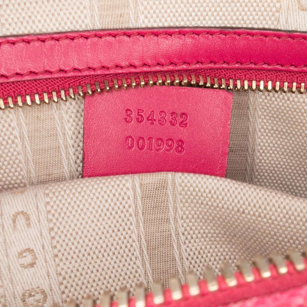 Gucci Diamante Bright Leather Satchel - Detail 1