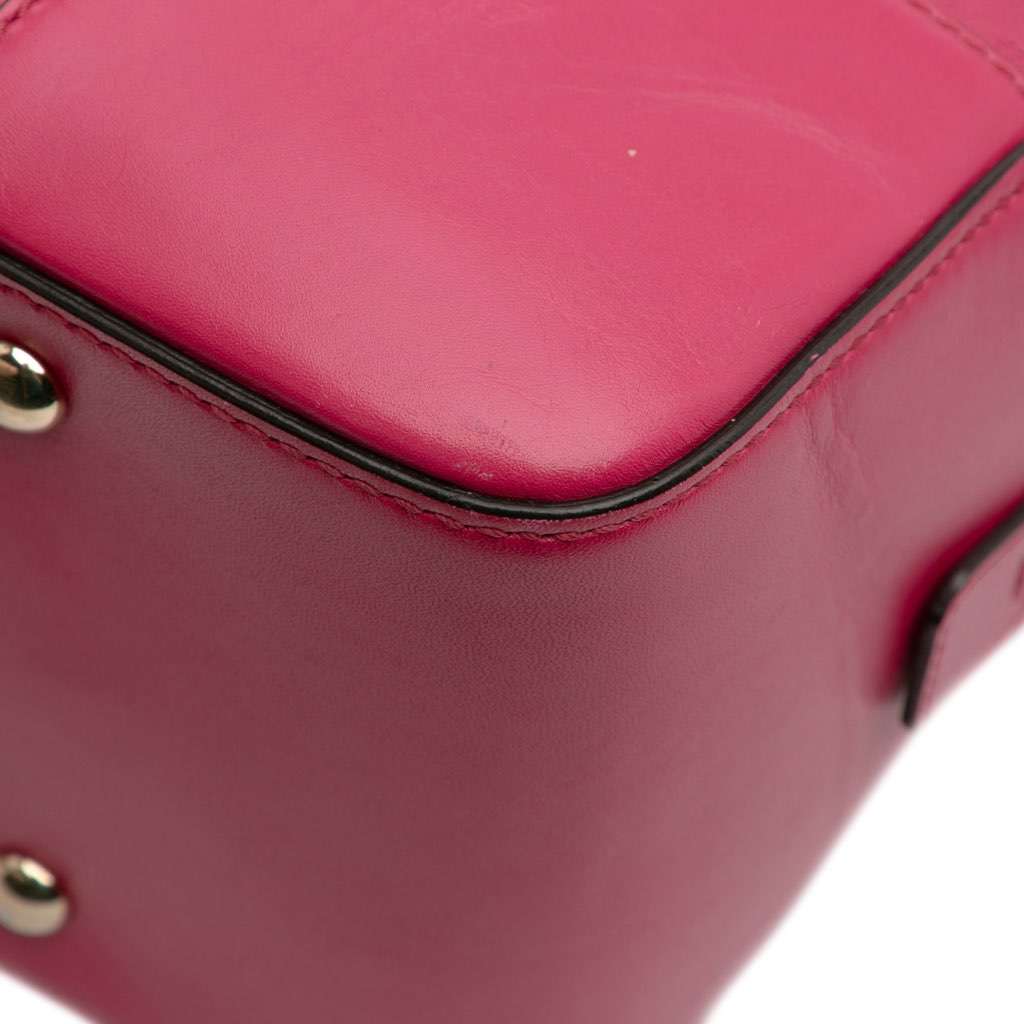 Gucci Diamante Bright Leather Satchel - Image 11