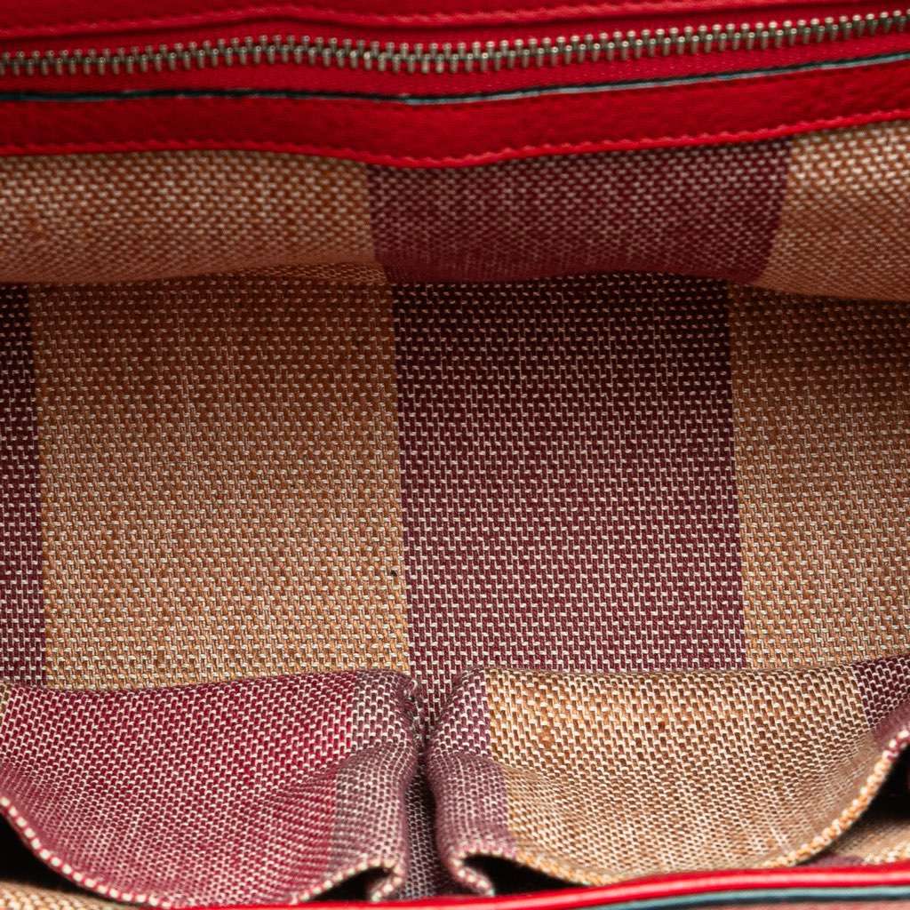 Gucci Small Leather Bamboo Daily Satchel - 4