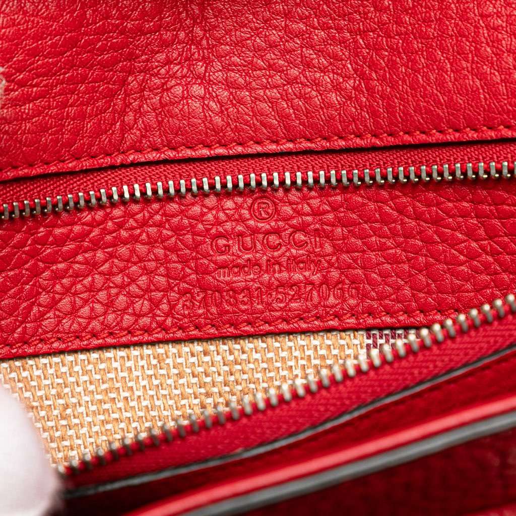Gucci Small Leather Bamboo Daily Satchel - Detail 1