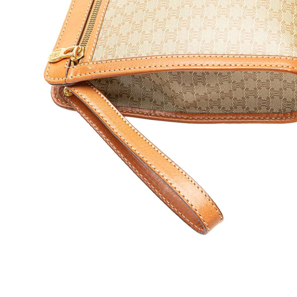 Celine Macadam Coated Canvas Clutch - Image 13