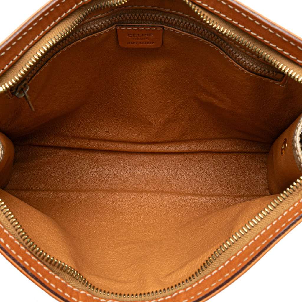 Celine Macadam Coated Canvas Clutch - 4