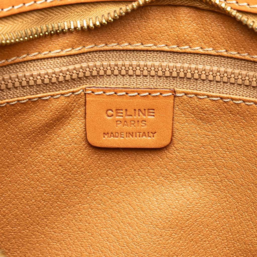 Celine Macadam Coated Canvas Clutch - Side view
