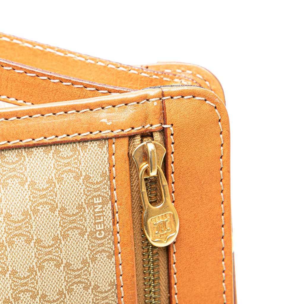 Celine Macadam Coated Canvas Clutch - Image 10