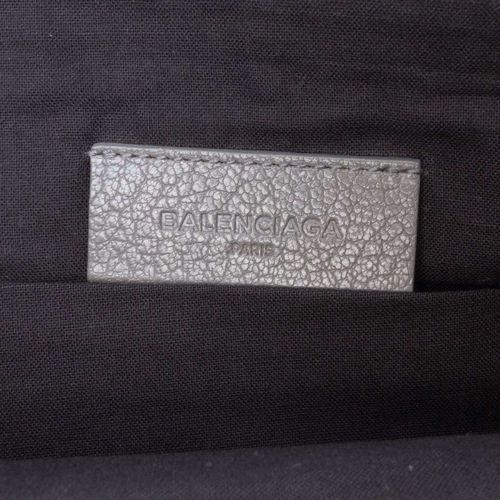 Balenciaga Goatskin Motocross Classic Metallic Edge Clutch - Side view