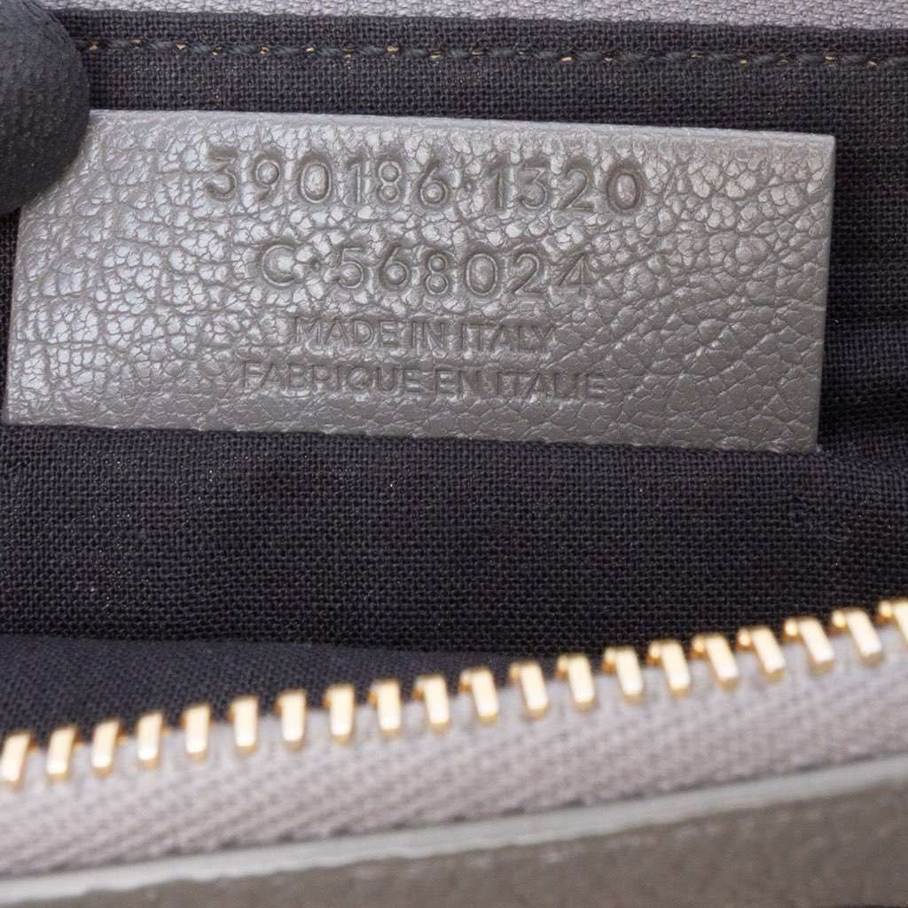 Balenciaga Goatskin Motocross Classic Metallic Edge Clutch - Detail 1