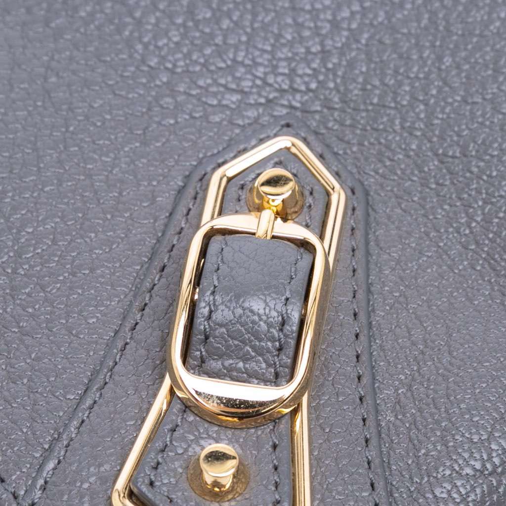 Balenciaga Goatskin Motocross Classic Metallic Edge Clutch - Detail 2