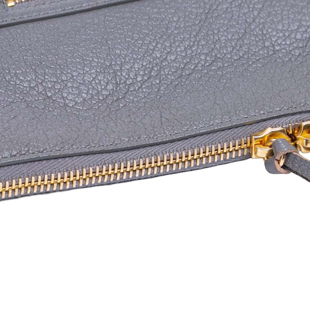 Balenciaga Goatskin Motocross Classic Metallic Edge Clutch - Image 10