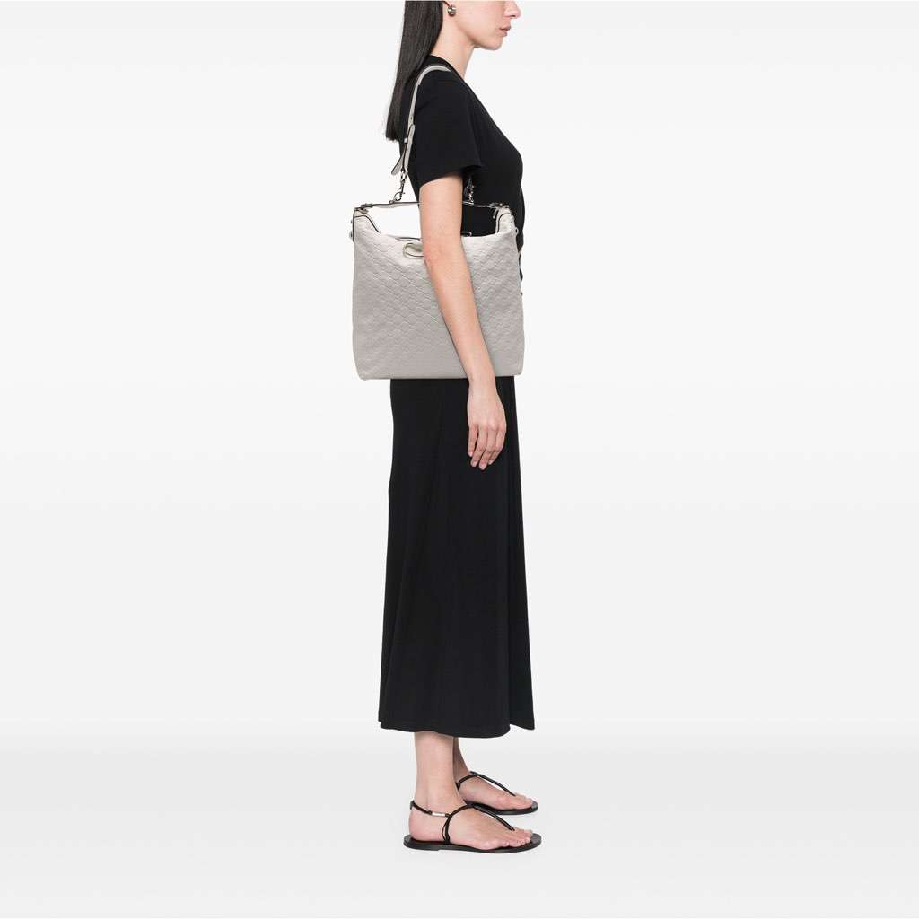 Gucci Large Guccissima Icon Bit Hobo - Image 12