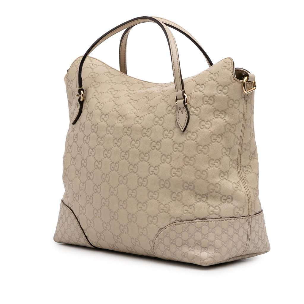 Gucci Medium Guccissima Bree Fold Over Tote - Back view
