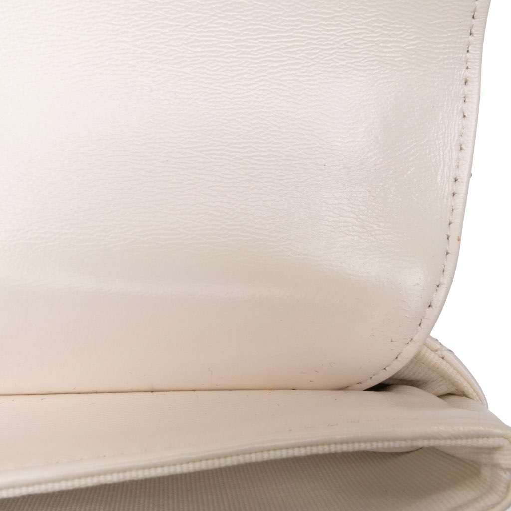 Chanel Quilted Shiny Lambskin Flap with Chain - Image 12