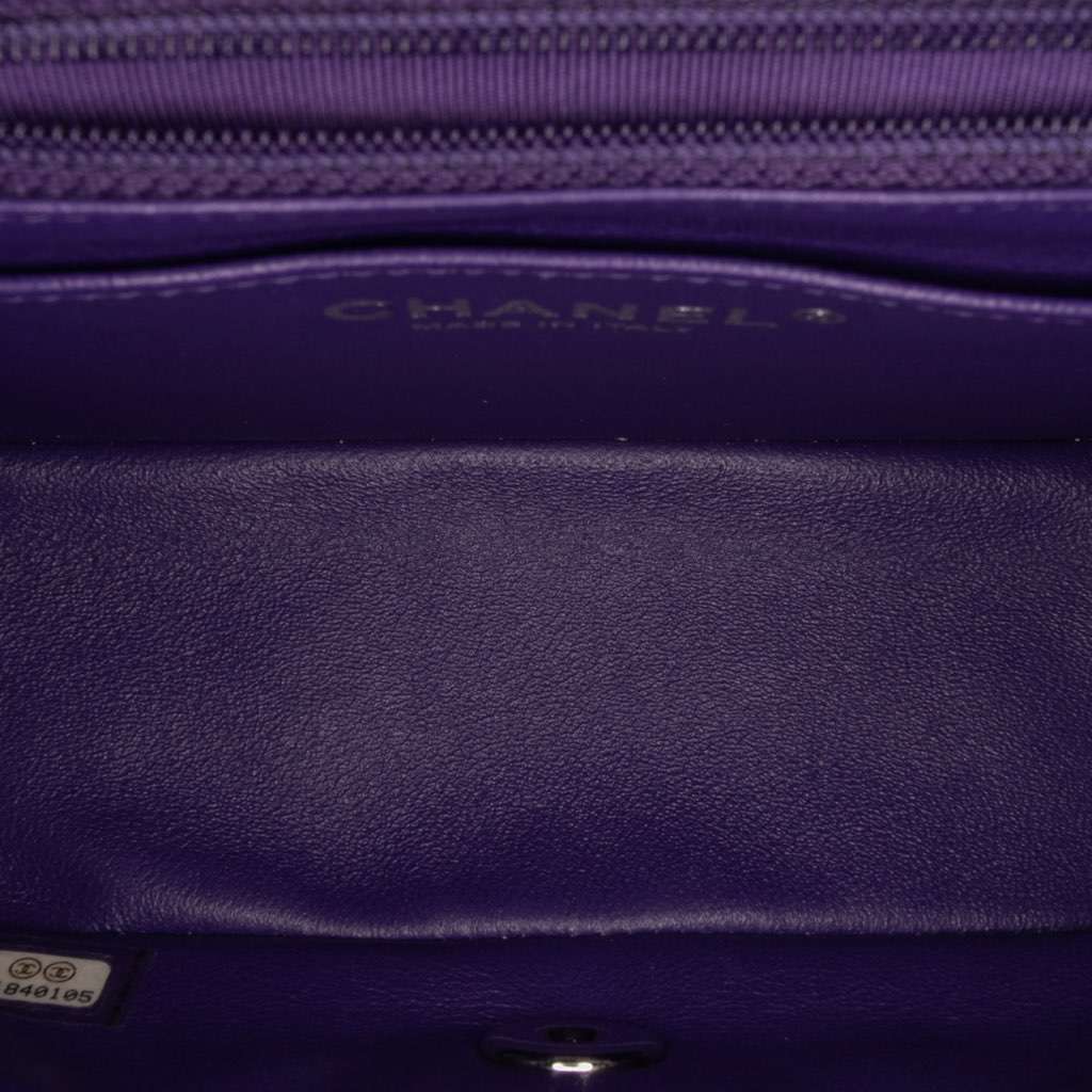 Chanel Mini Square Classic Patent Single Flap - 4