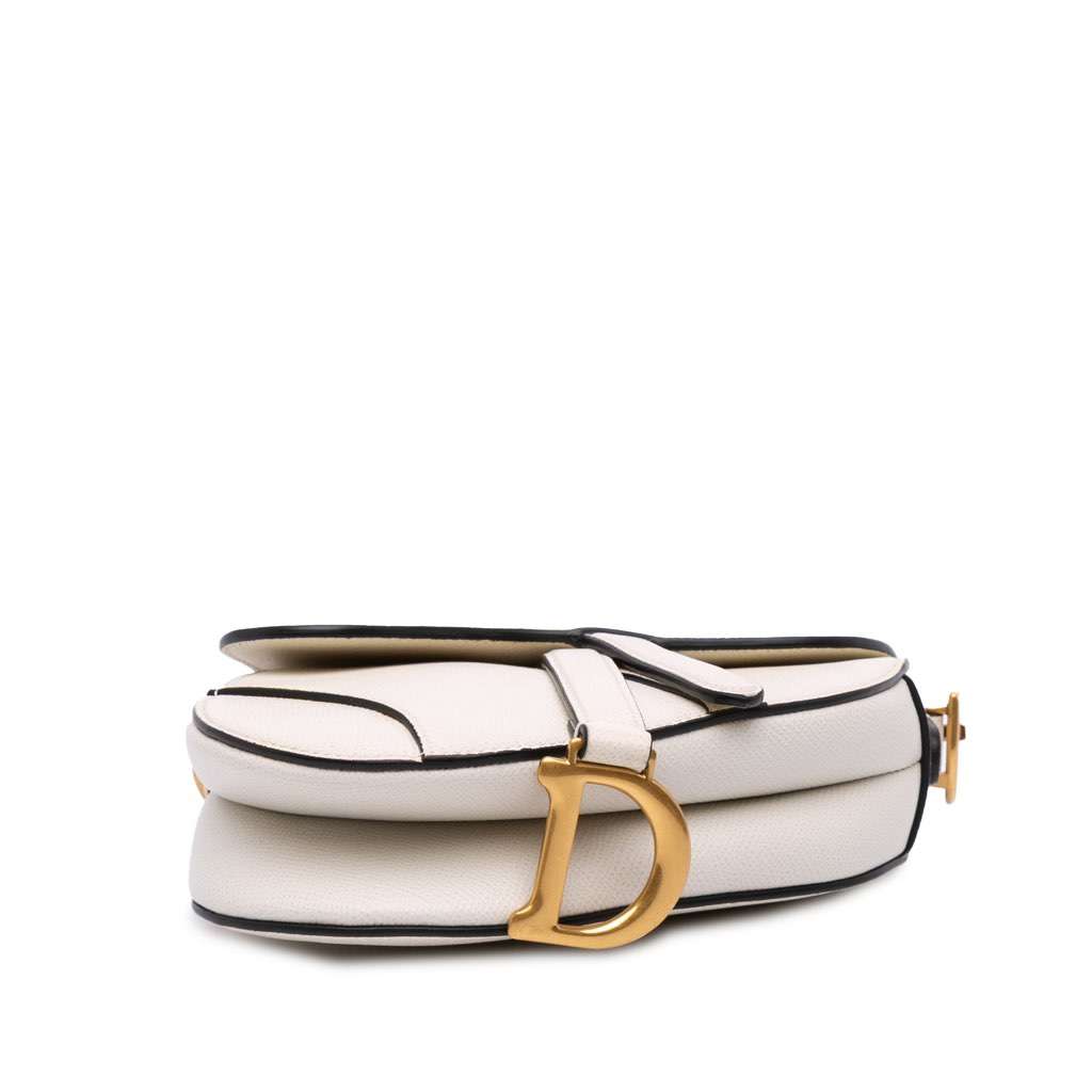 Dior Mini Grained Calfskin Saddle Bag - Image 6