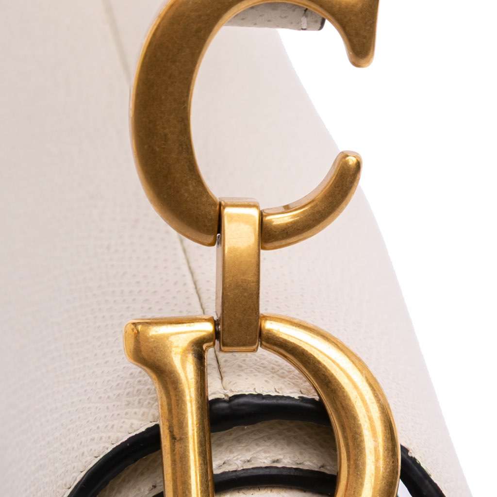 Dior Mini Grained Calfskin Saddle Bag - Detail 2