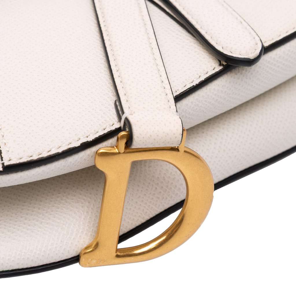 Dior Mini Grained Calfskin Saddle Bag - Image 10
