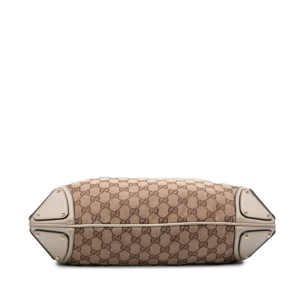 Gucci Medium GG Canvas Bamboo Indy Hobo - 3
