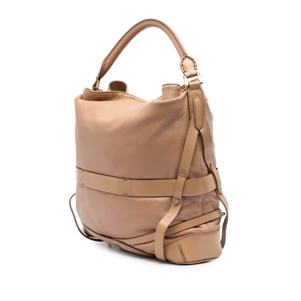 Burberry Leather Gosford Bridle Satchel - Back view