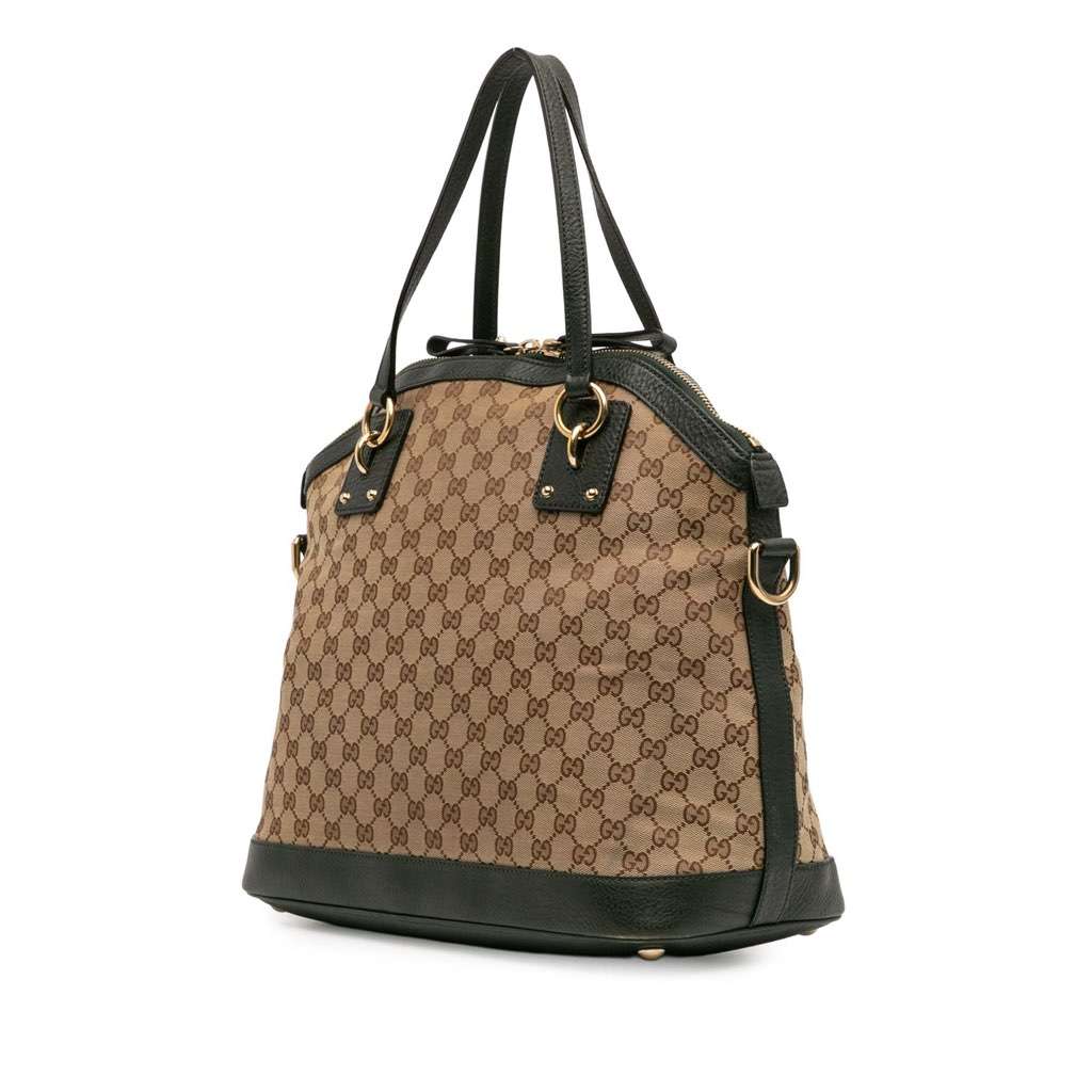 Gucci Large GG Canvas Charm Dome Satchel - 2