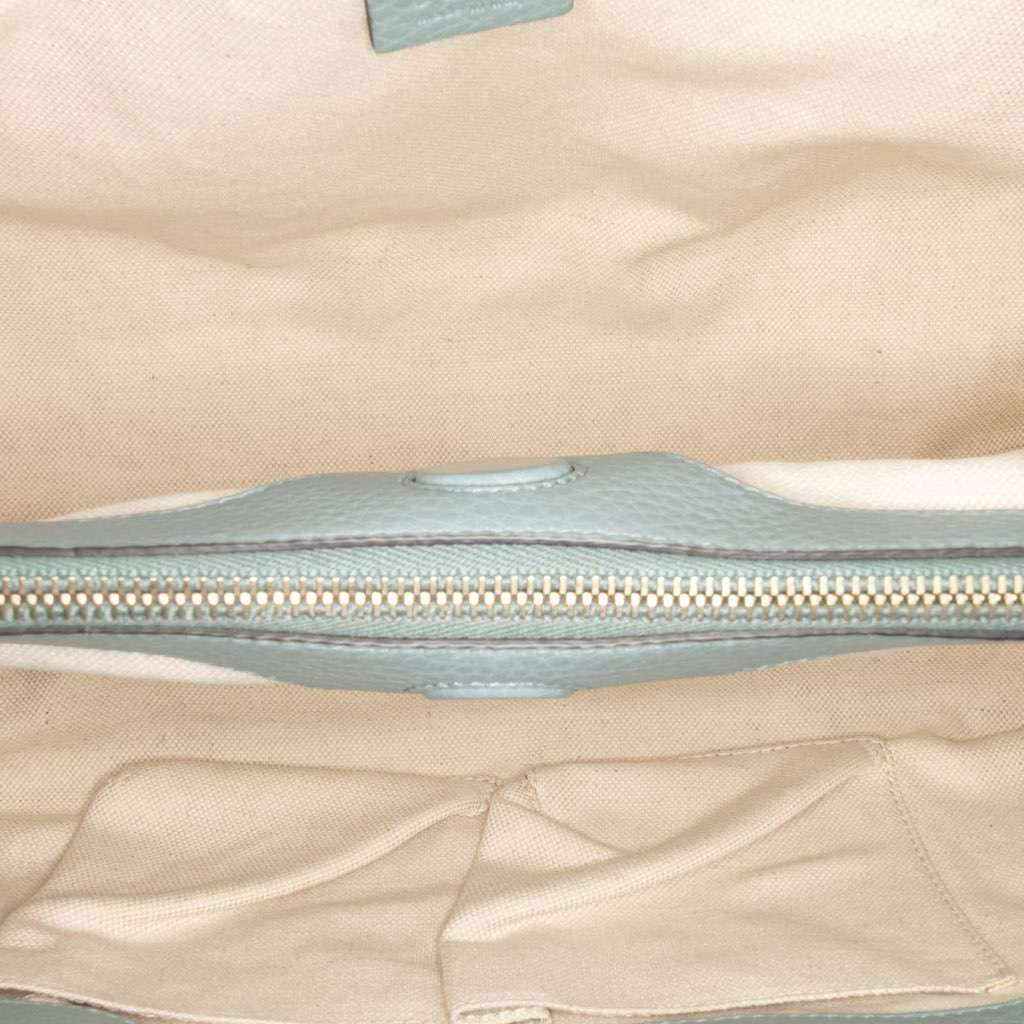 Gucci Medium Calfskin Bamboo Shopper Satchel - 4