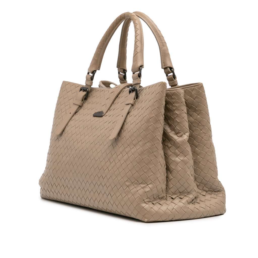 Bottega Veneta Medium Nappa Intrecciato Roma Tote - Back view