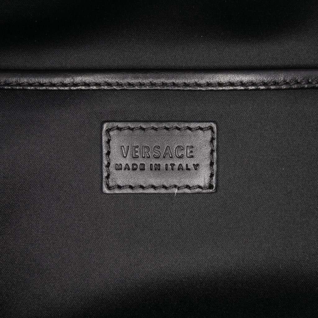 Versace Leather Medusa Medallion Satchel - 5