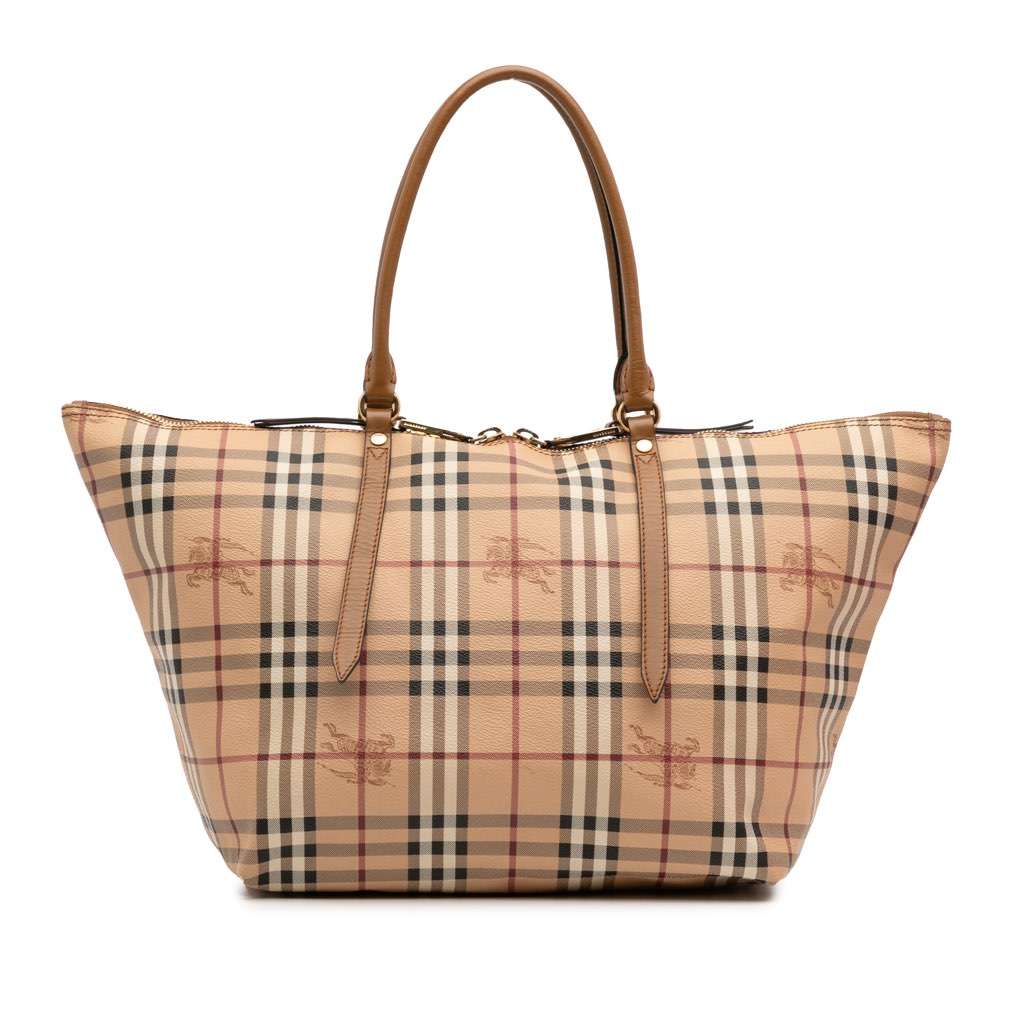Burberry Medium Haymarket Check Coated Canvas Salisbury Tote
