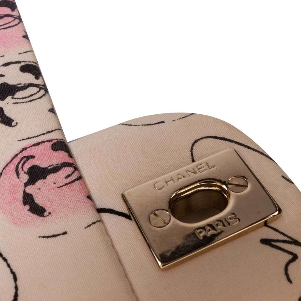 Chanel Small Quilted Nylon Printed Rue Cambon Flap - Image 13