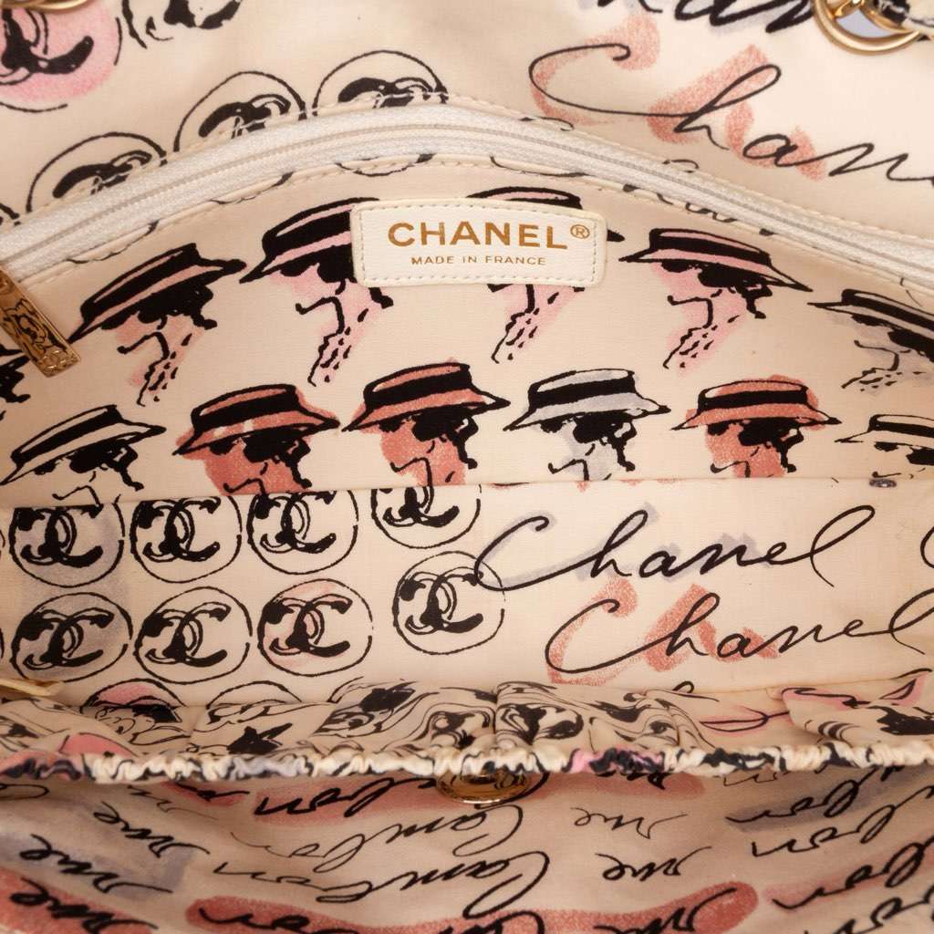 Chanel Small Quilted Nylon Printed Rue Cambon Flap - 4