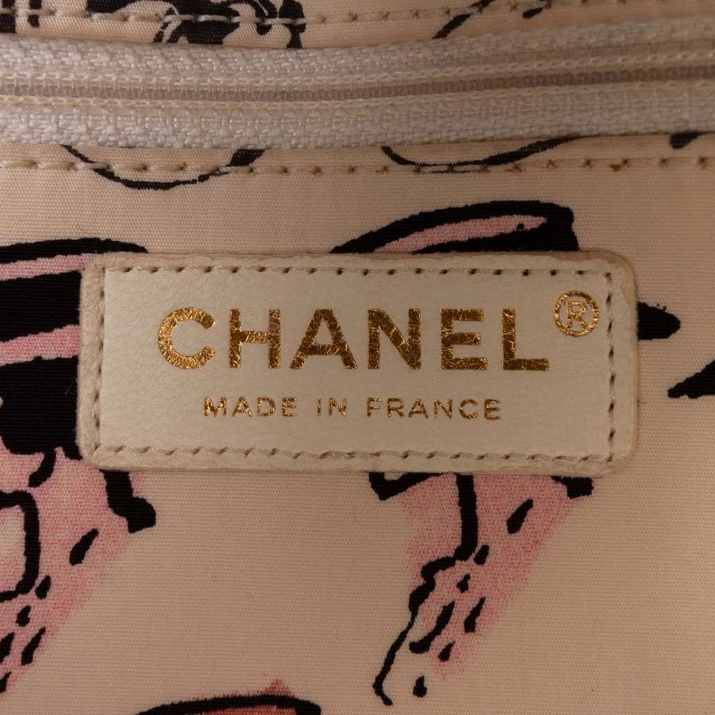 Chanel Small Quilted Nylon Printed Rue Cambon Flap - Side view