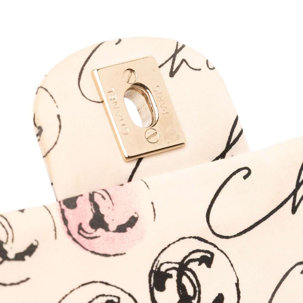 Chanel Small Quilted Nylon Printed Rue Cambon Flap - Image 11