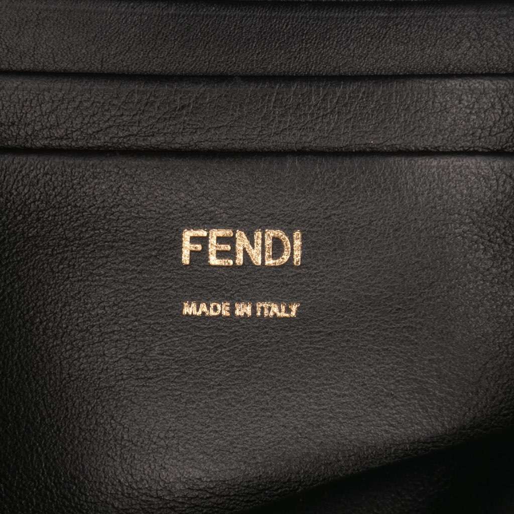 Fendi Mini Zucca Shearling Chain Baguette Satchel - 5