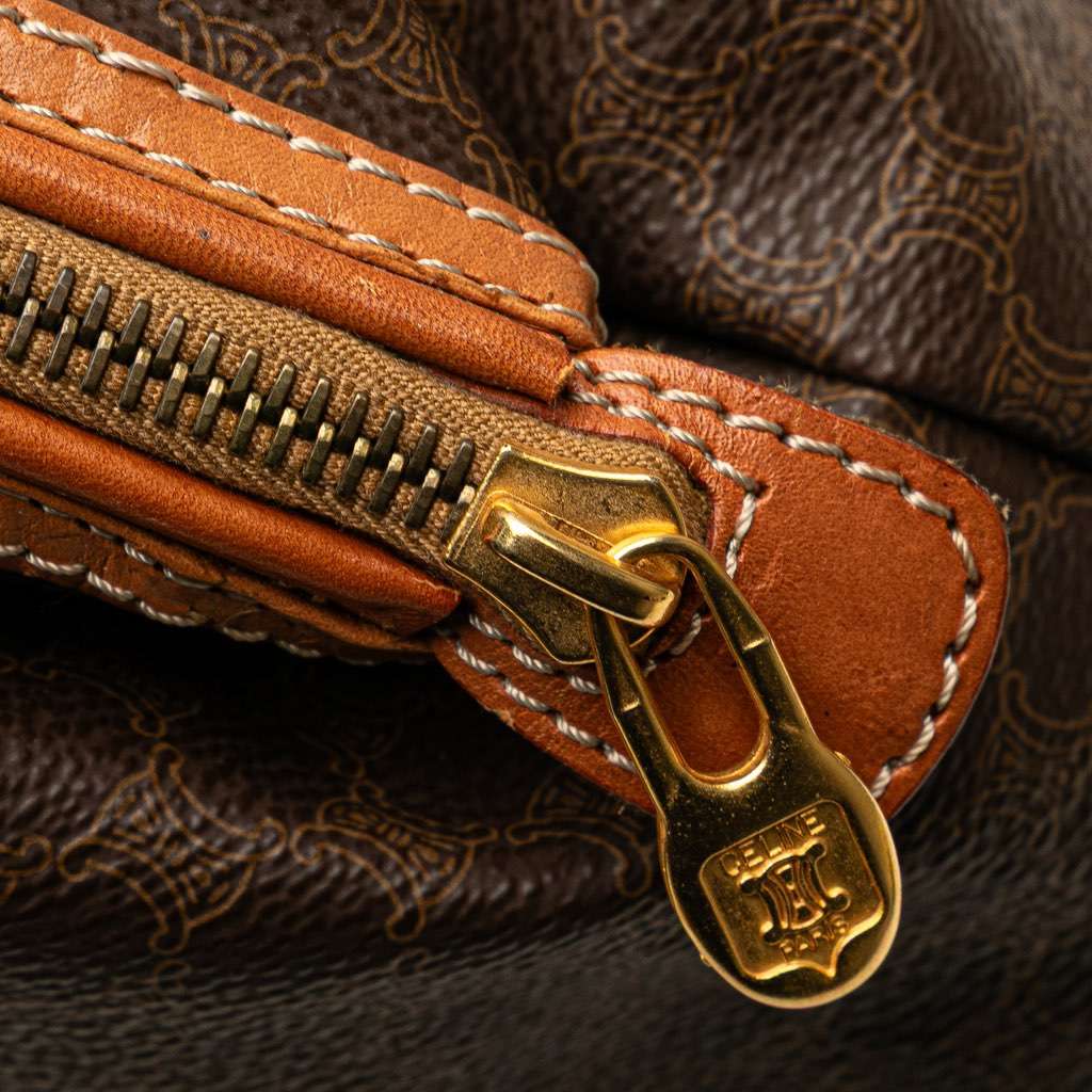 Celine Macadam Coated Canvas Clutch - Image 11