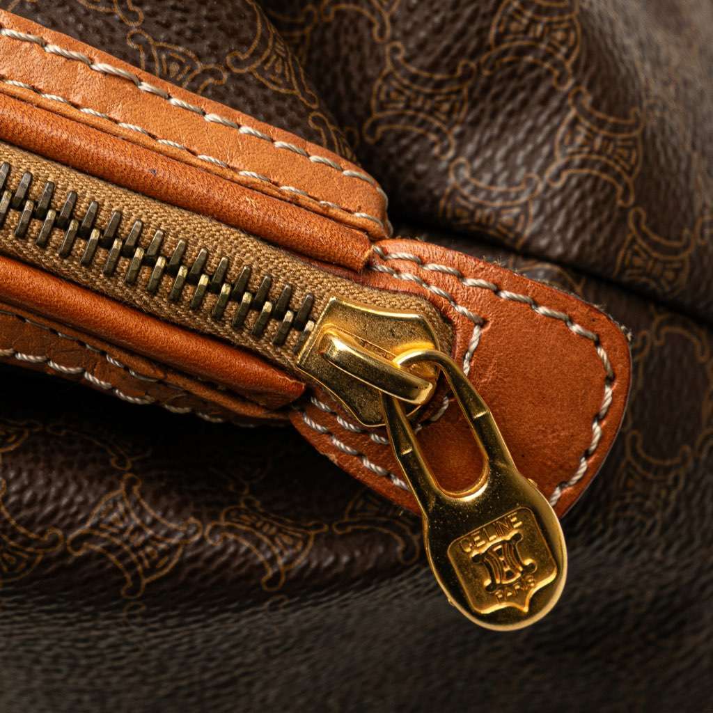 Celine Macadam Coated Canvas Clutch - Image 12