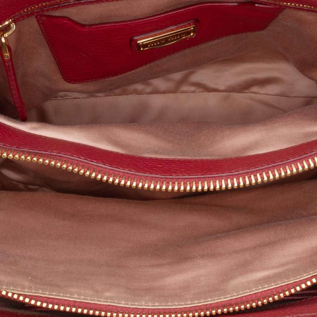 Miu Miu Goatskin Madras Satchel - 4