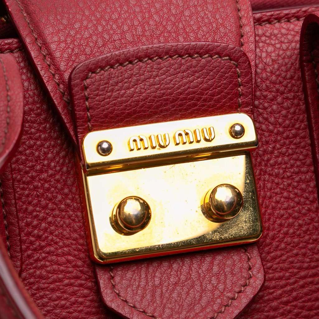 Miu Miu Goatskin Madras Satchel - Detail 1