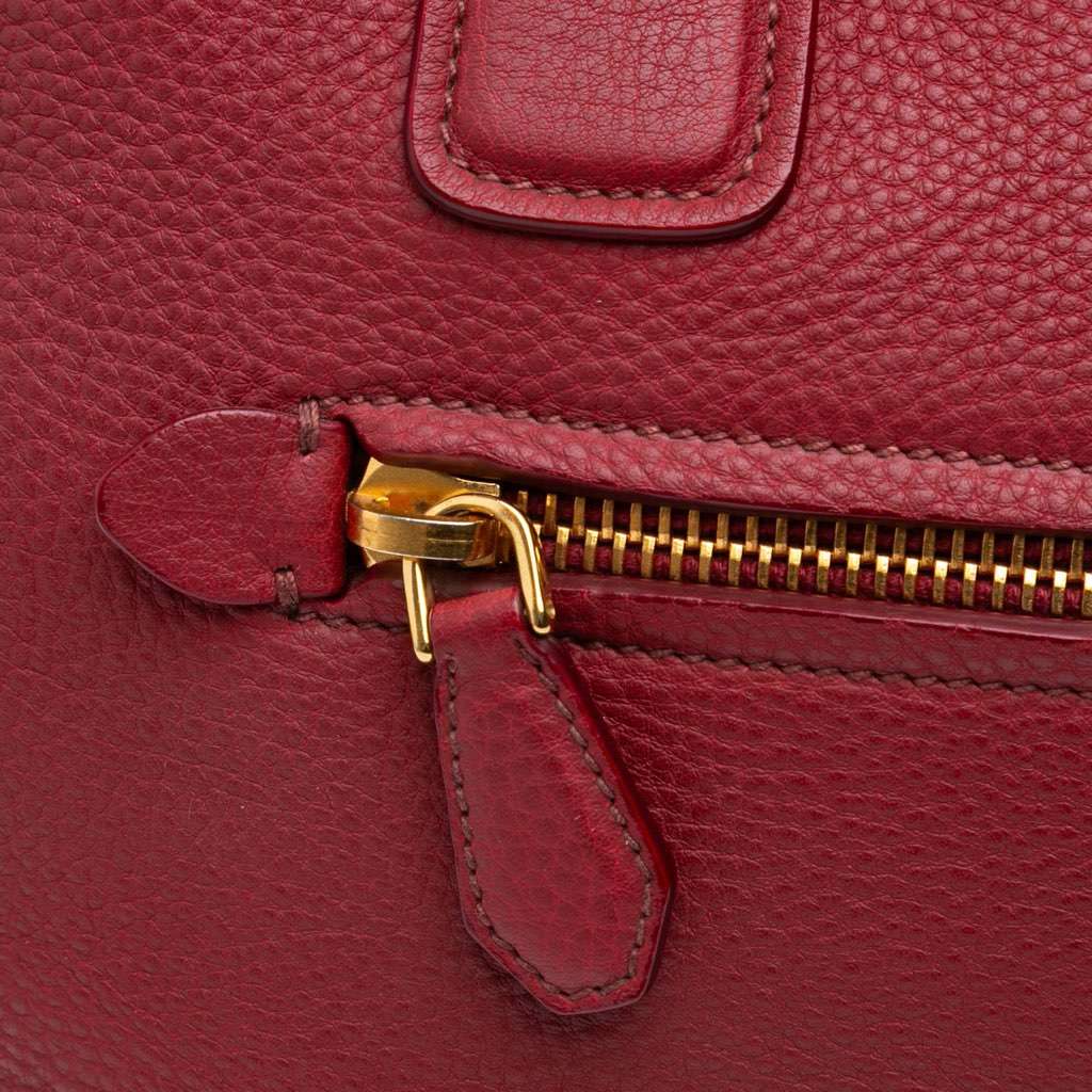 Miu Miu Goatskin Madras Satchel - Image 11