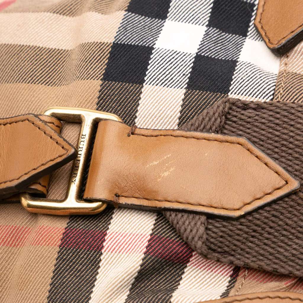 Burberry House Check Canvas Brecon Satchel - Detail 2