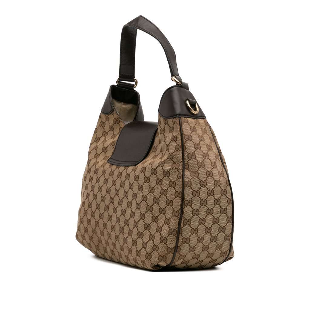 Gucci Medium GG Canvas Emily Flap Satchel - 2
