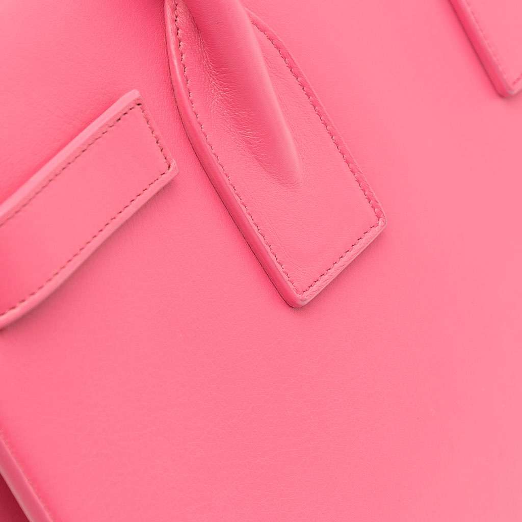 Saint Laurent Small Leather Sac De Jour Satchel - Image 13